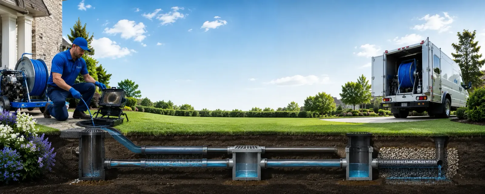 Outdoor drain cleaning information for Glen Daniel, WV